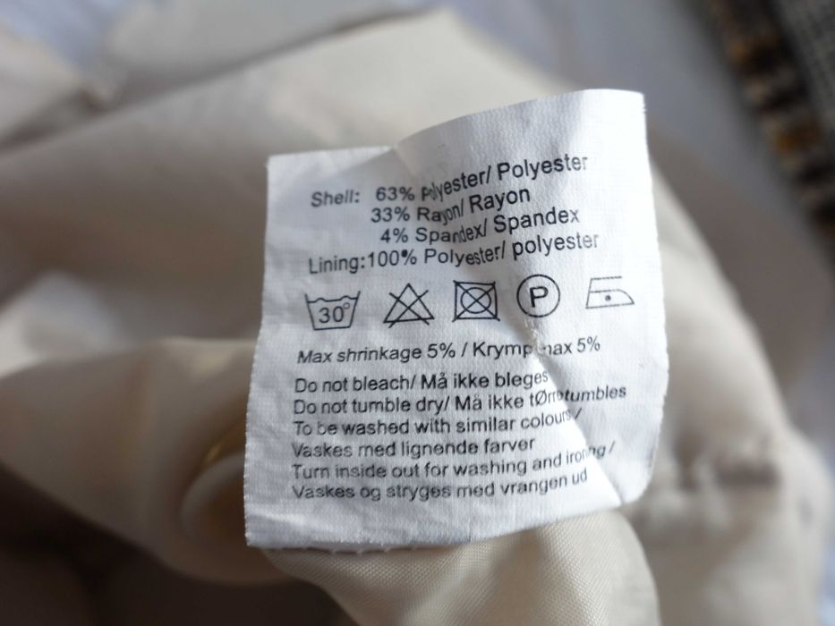 Vila spódnica spódniczka beżowa tulipan klasyczna biuro XS 34