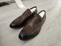 Loafersy 47 brązowe