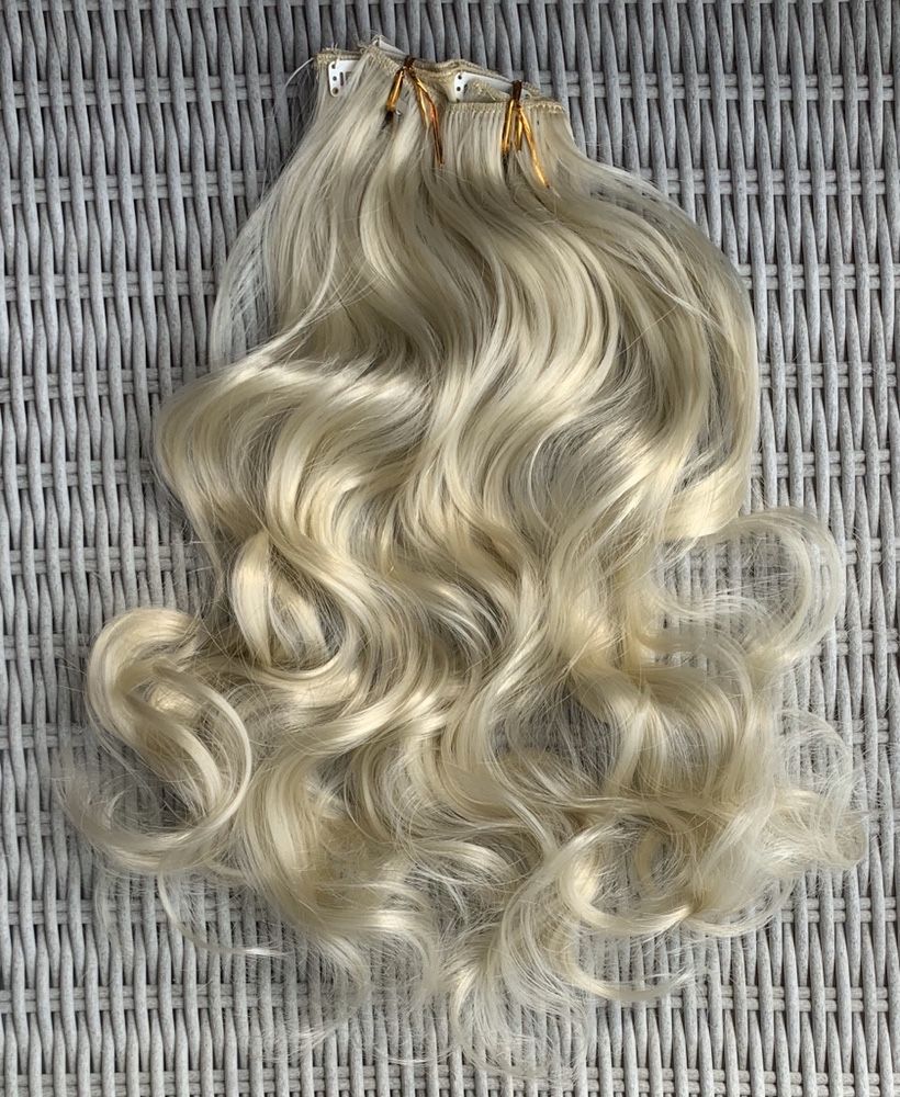 Premium Ultra włosy doczepiane, bardzo jasny blond,  ( 186 )