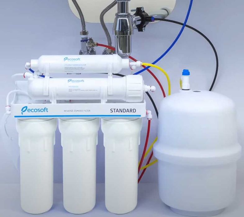 Cистеми зворот.осмосу Ecosoft Standard 5-50 та 6-50, монтаж/сервіс