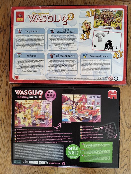 Kompletne puzzle Wasgij ×4 sprzedam