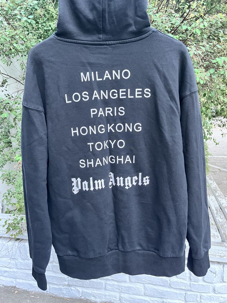 Palm angels new york sprayed hoodie rozmiar XL