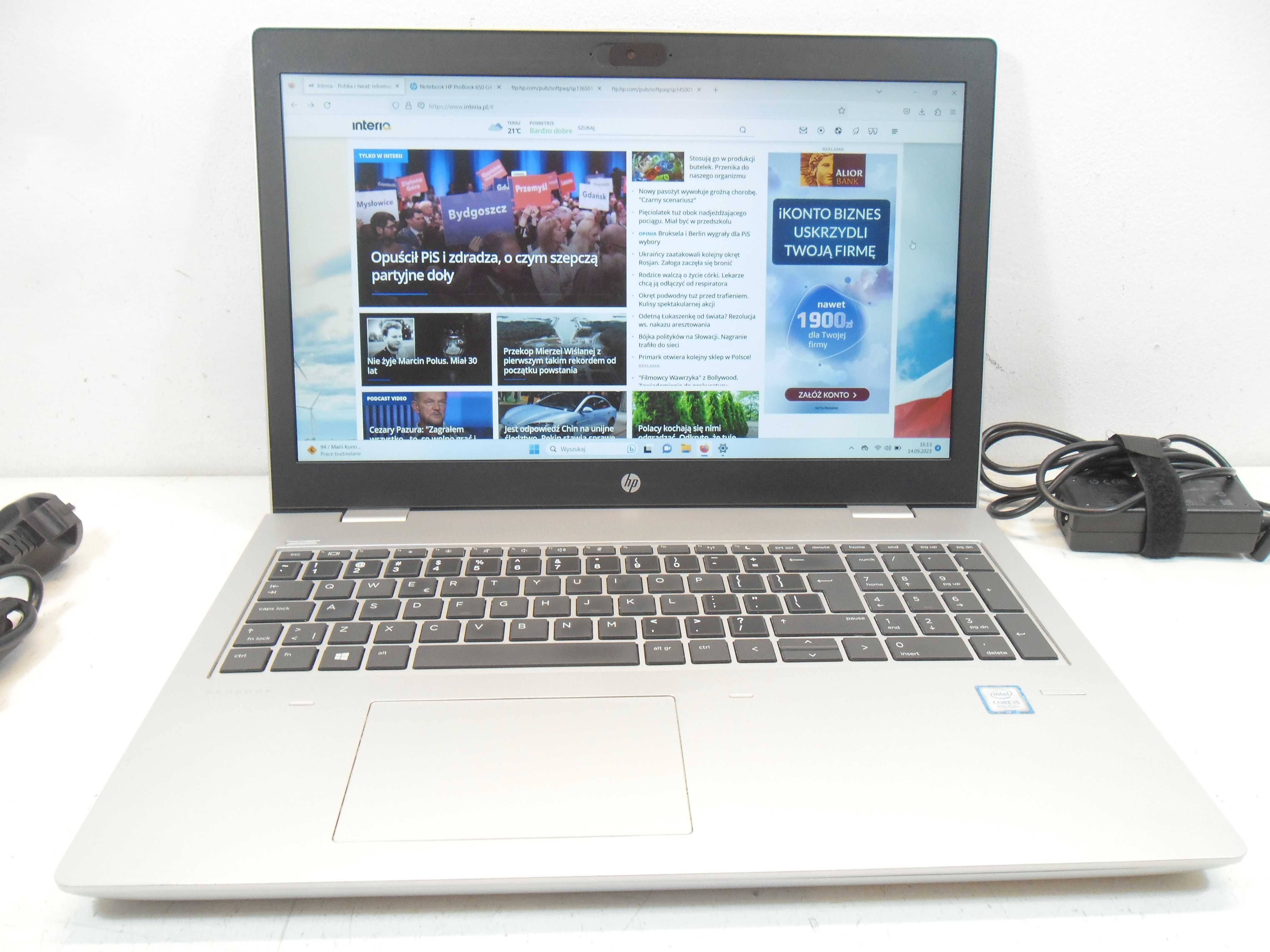 Laptop HP Probook 650 G4 i5-8gen/8GB/256SSD+HDD Gwarancja Kraków