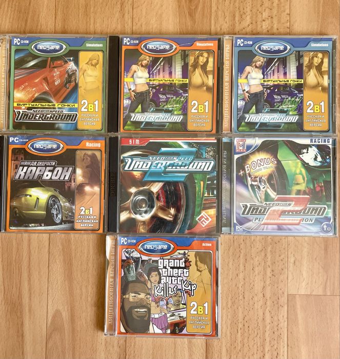 Ігри для PC NFS Underground, Fallout 3, Бумер