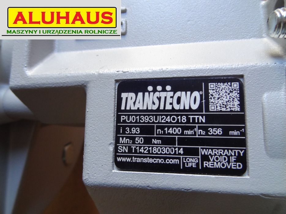 Napęd + przekładnia motoreduktor 2,2kW Transtecno