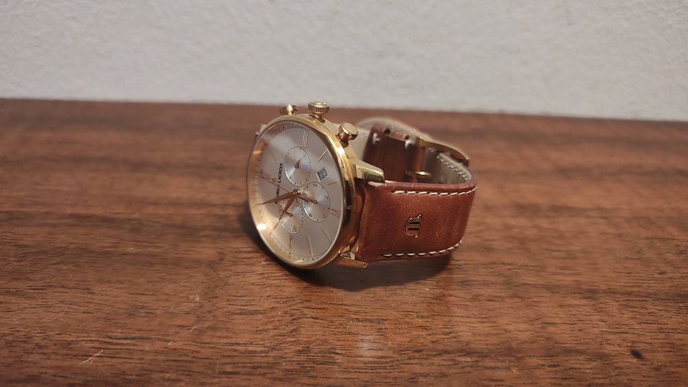 Maurice Lacroix Eliros szkło szafir pasek skóra, sprawny, tanio