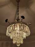 2 Candeeiros lustre de cristal antigos