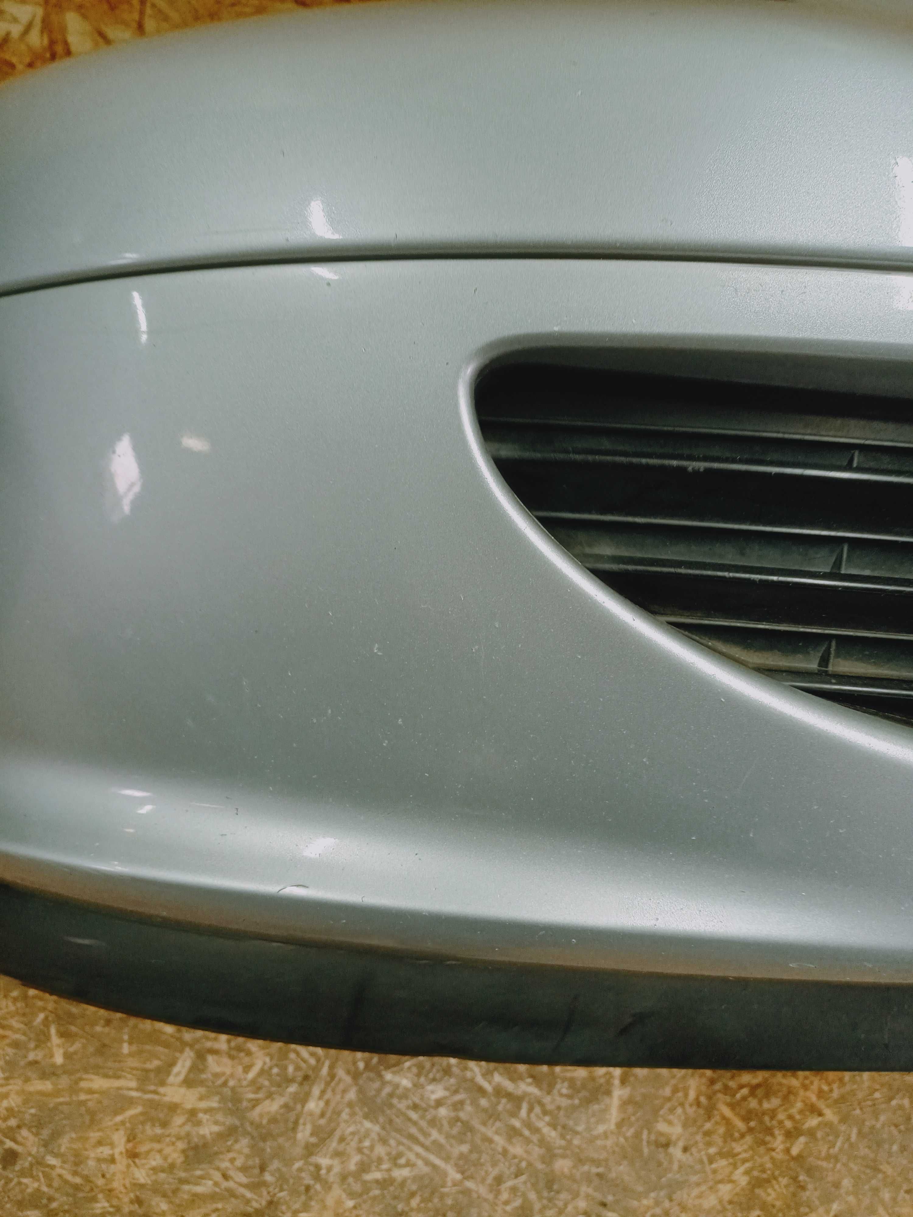 Peugeot 307 zderzak przód przedni kompletny srebrny oryginał