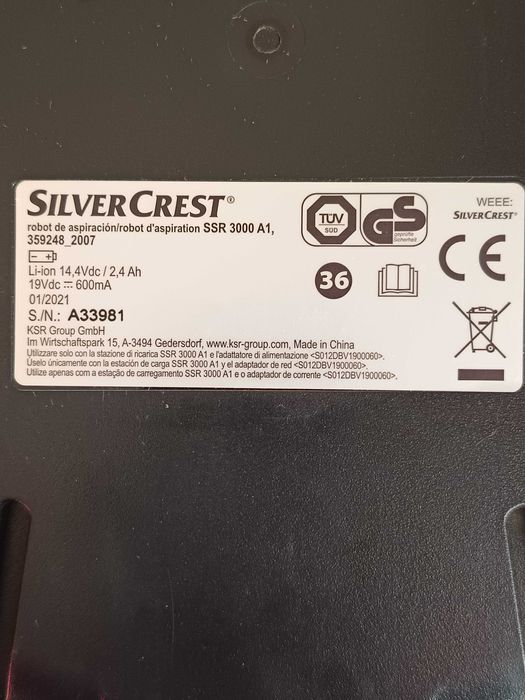 Aspirador Robot Silver Crest excelente estado