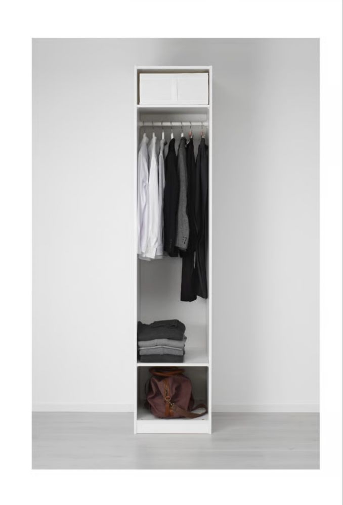 Szafa PAX IKEA, biały obudowa 50x60x236 cm