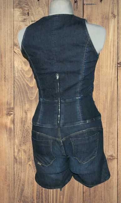 Jeans + elastan kombinezon z szortami rozmiar M | 395G