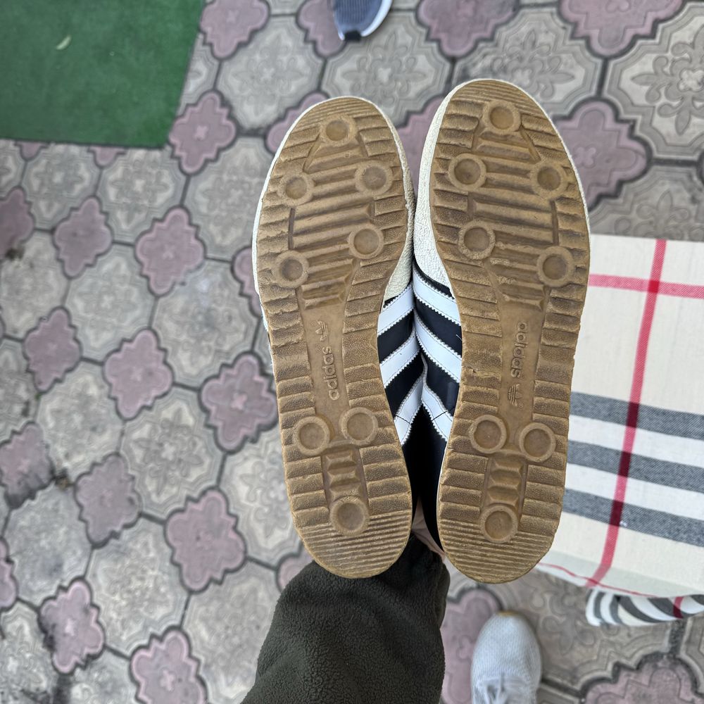 Кроссовки Adidas Samba Super Black, Кожа, 45,5-46 размер, Оригинал