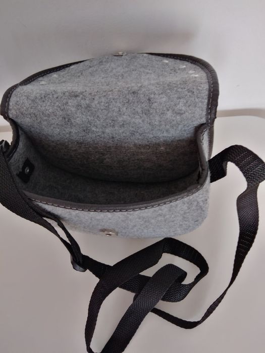 Torebka  szara z filcu