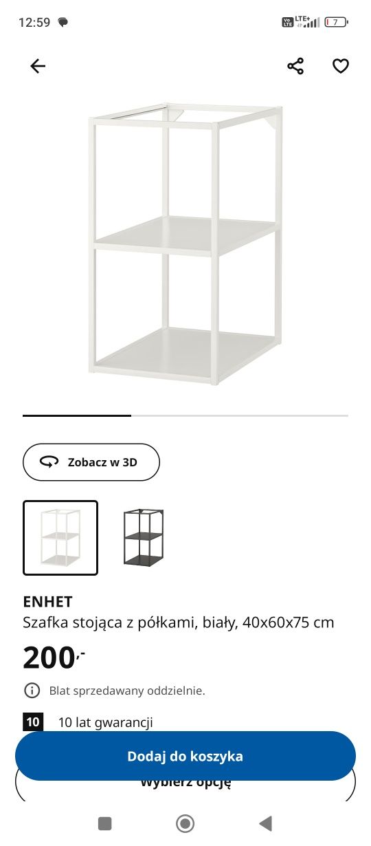 Szafka stojąca Enhet Ikea