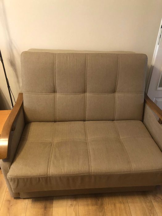 Komplet wypoczynkowy w bardzo dobrym stanie - wersalka, sofa, fotel