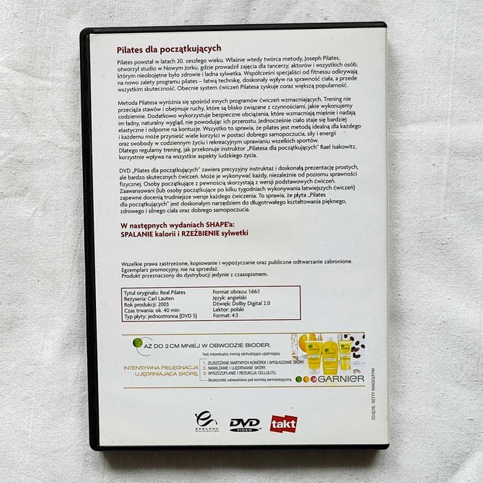 Pilates dla Początkujących - Trening DVD - Stan Idealny