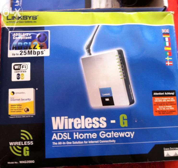 Wireless-G ADSL2+ Gateway Linksys WAG200G