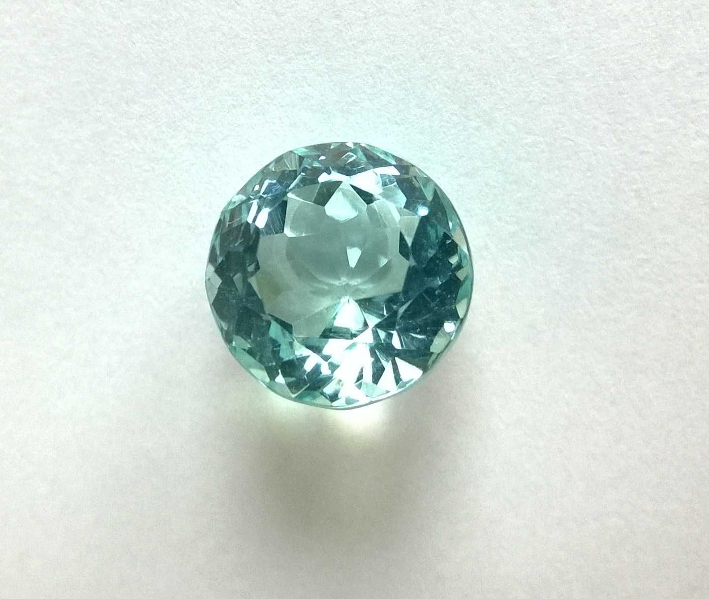 12.3 Ct Akwamaryn  oczko na pierścionek 13.5mm