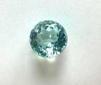 12.3 Ct Akwamaryn  oczko na pierścionek 13.5mm