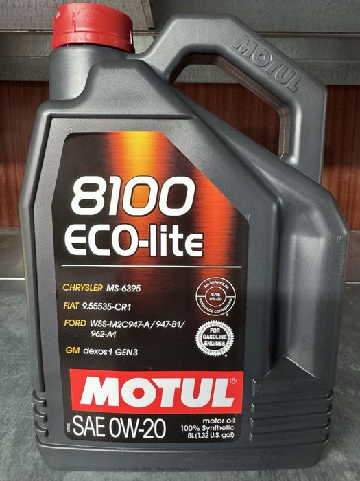 Моторное масло Motul 8100 Eco-Lite 0W-20 5л