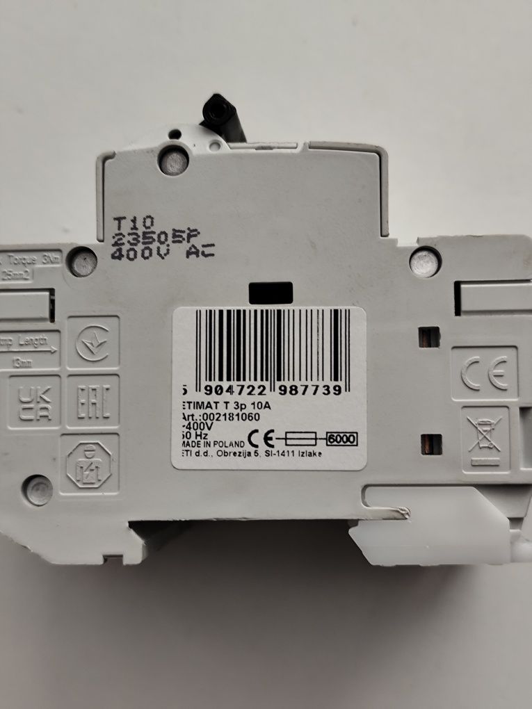 Ogranicznik mocy ETIMAT T 3P 10 A