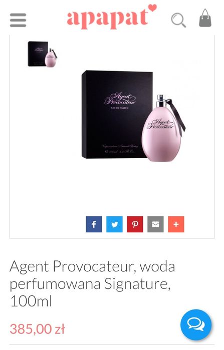 Agent Provocateur EDP 100ml Oryginalne z Niemiec, Perfumy Zafoliowane