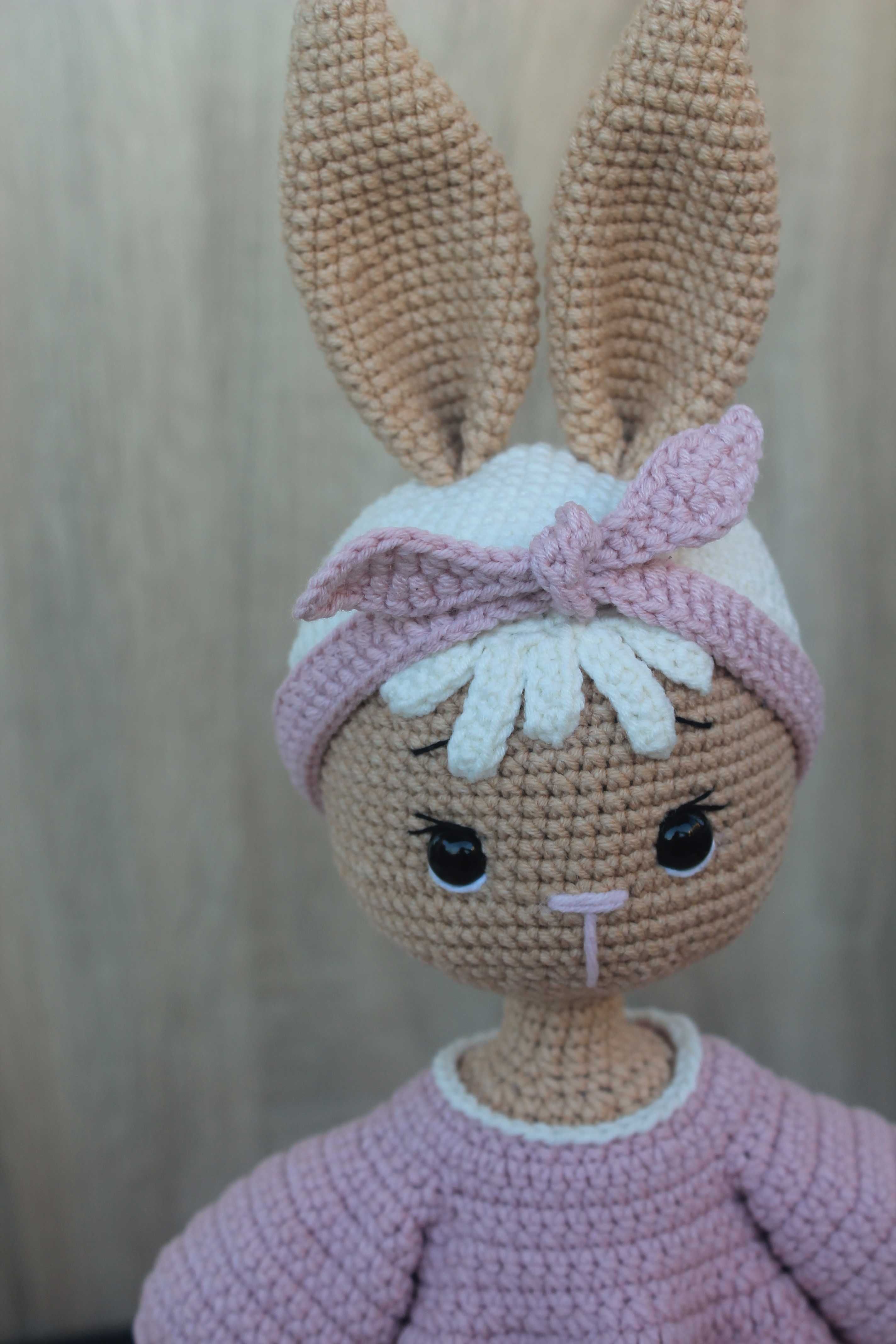 Zabawka Maskotka Amigurumi dla dzieci Królik zajaczek