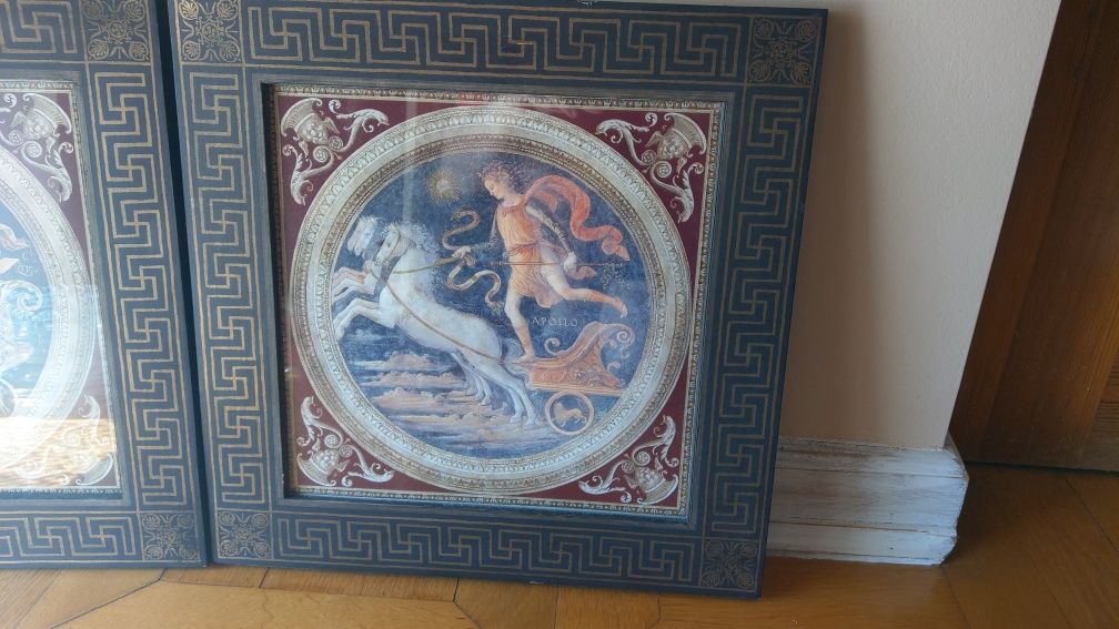 Obraz Apollo i Merkury Reprodukcja antyk Grecja dekoracja ramy design