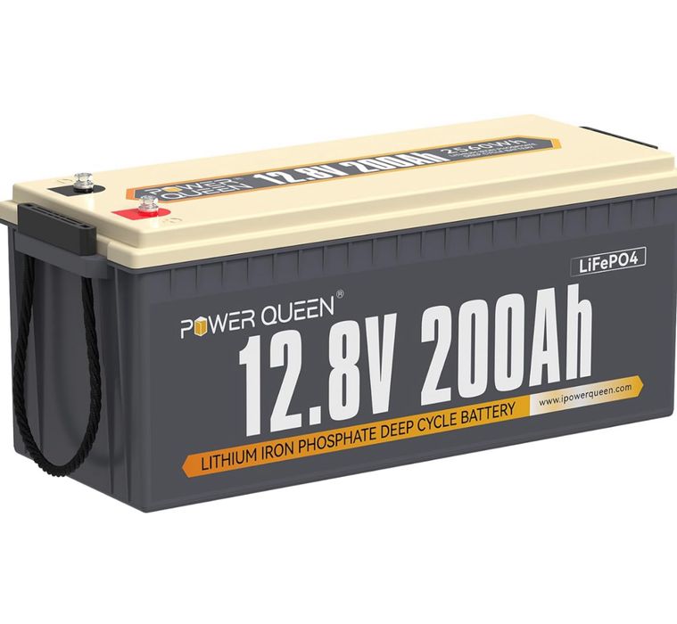 Аккум Power Queen 200 Ач, 2560Вт.ч LiFePO4 12В,электромоторы,электрост