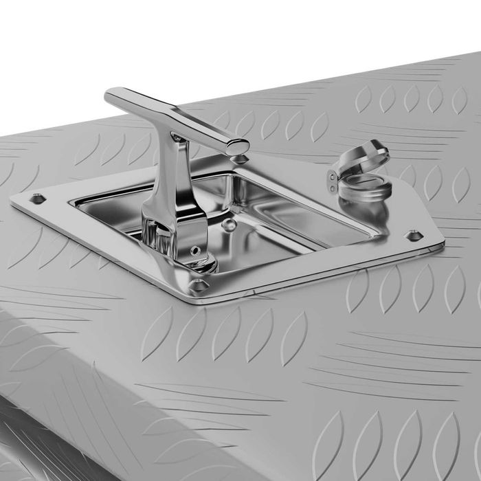 SKRZYNIA NARZĘDZIOWA transportowa aluminiowa zamykana na klucz 119 l