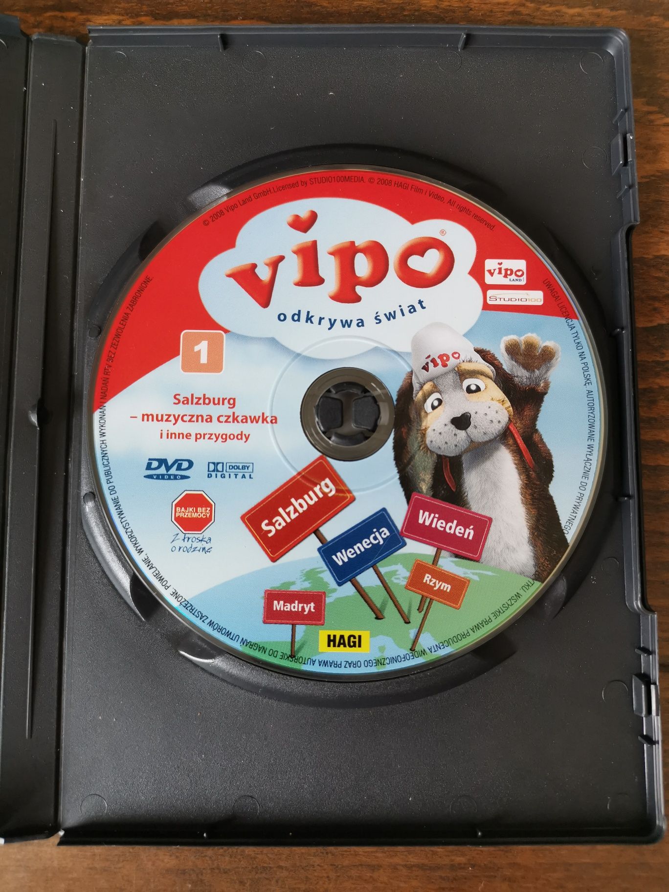 Vipo odkrywa świat, film dvd