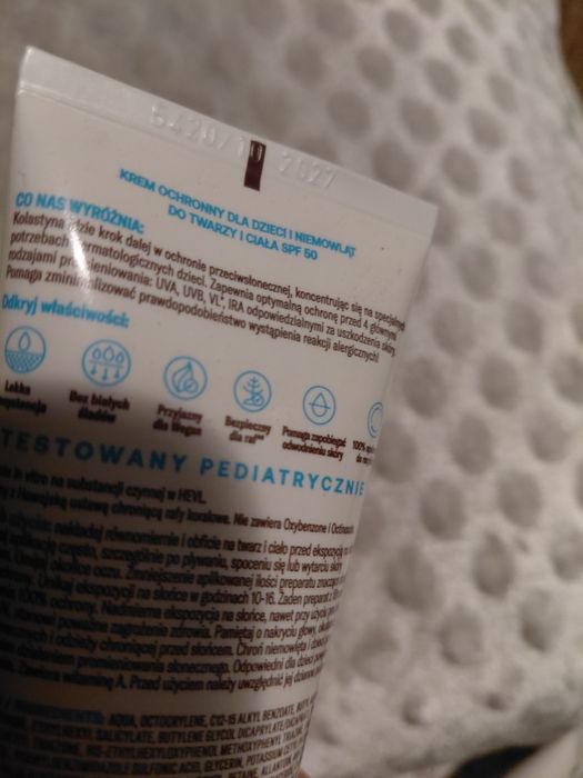 Kolastyna krem ochronny 50 SPF 75ml dla dzieci i niemowląt