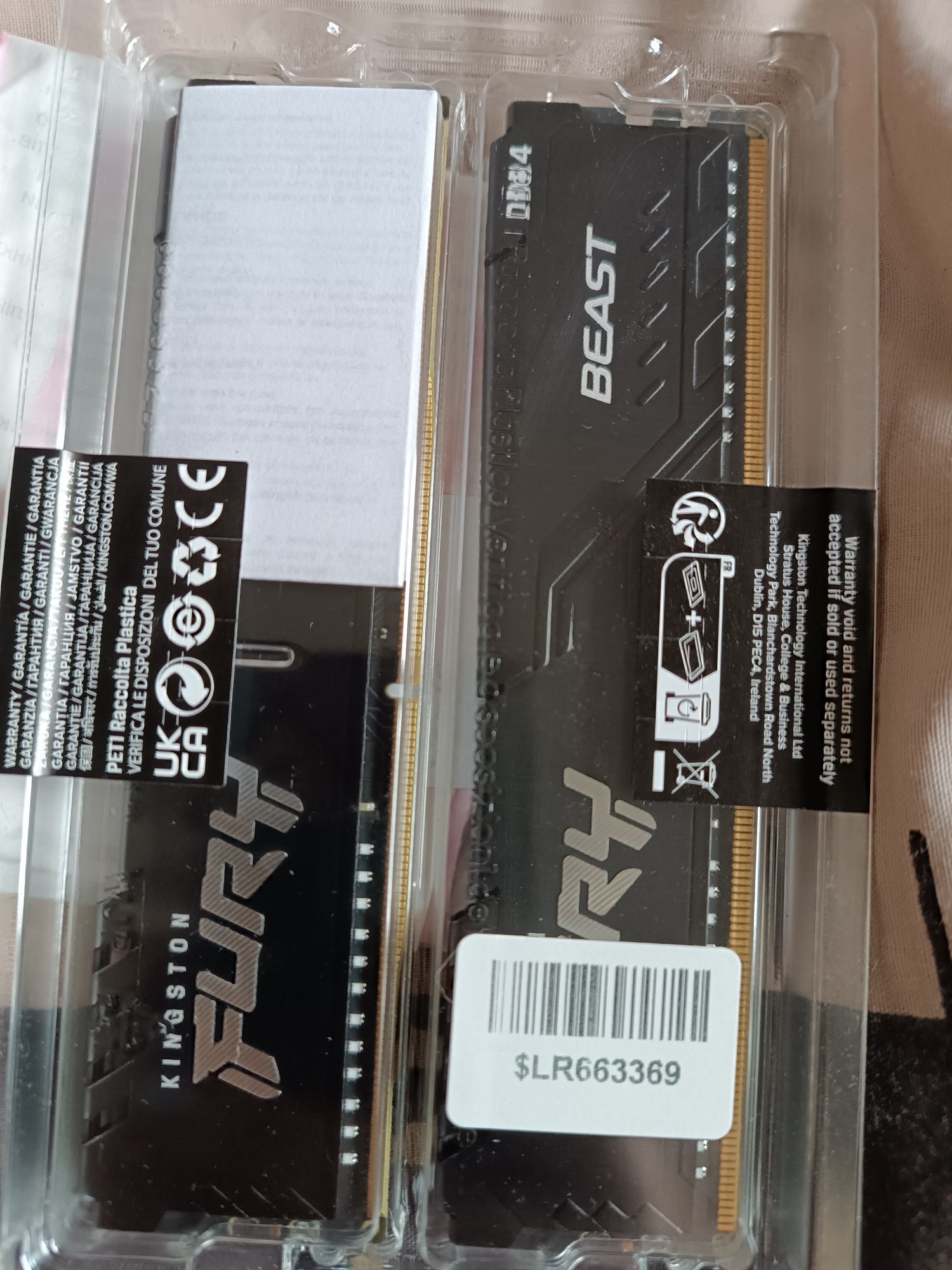 Оперативная память Kingston Fury DDR4-3200 16384MB (2х8)