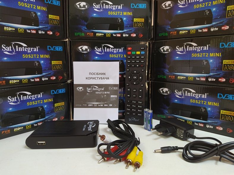 Приставка Т2 приемник DVB-T2 Sat Integral 5052 Mini тюнер YouTube IPTV