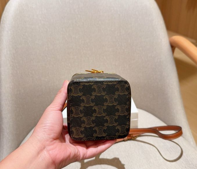 Сумка Celine монограмна Triomphe Vanity Case жіноча
