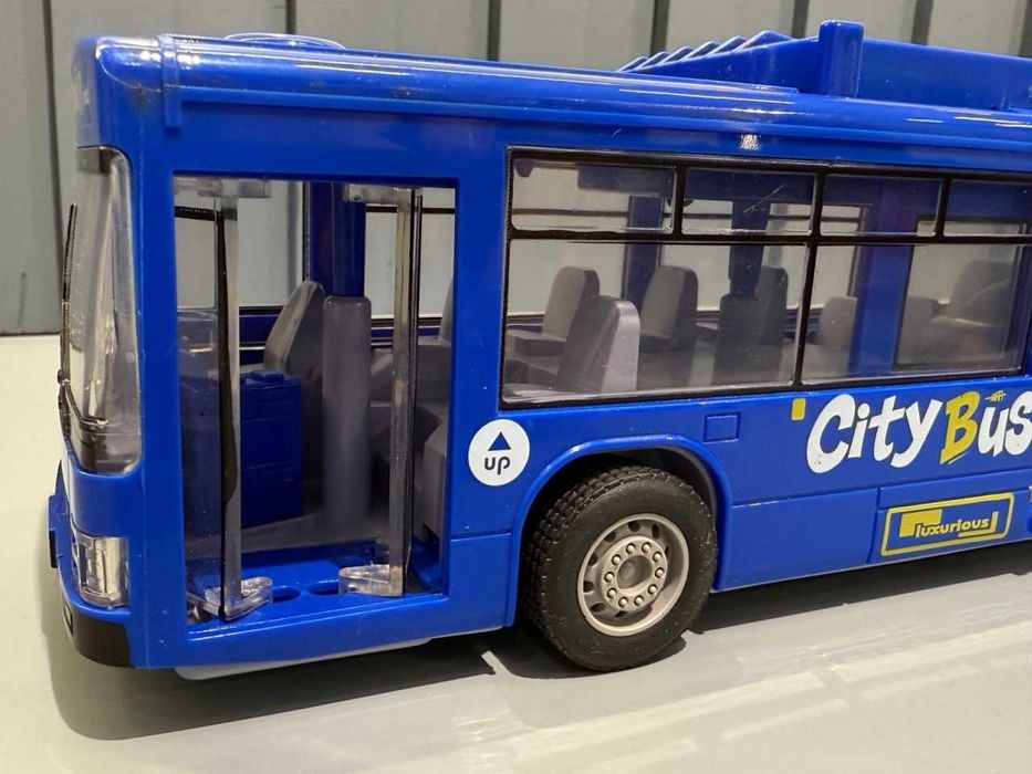 Автобус міський інерція музика світло Синій (1106 B) Розд/Дроп