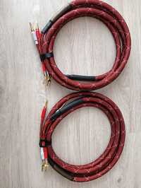 Kable głośnikowe Kruger&Matz 2x3m banan + widelki