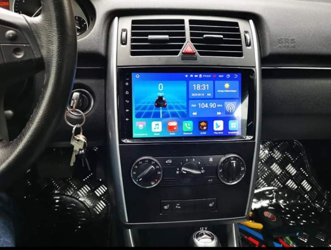 Rádio Android 12 com GPS Mercedes Classe B, Vito, Viano, Sprinter W906