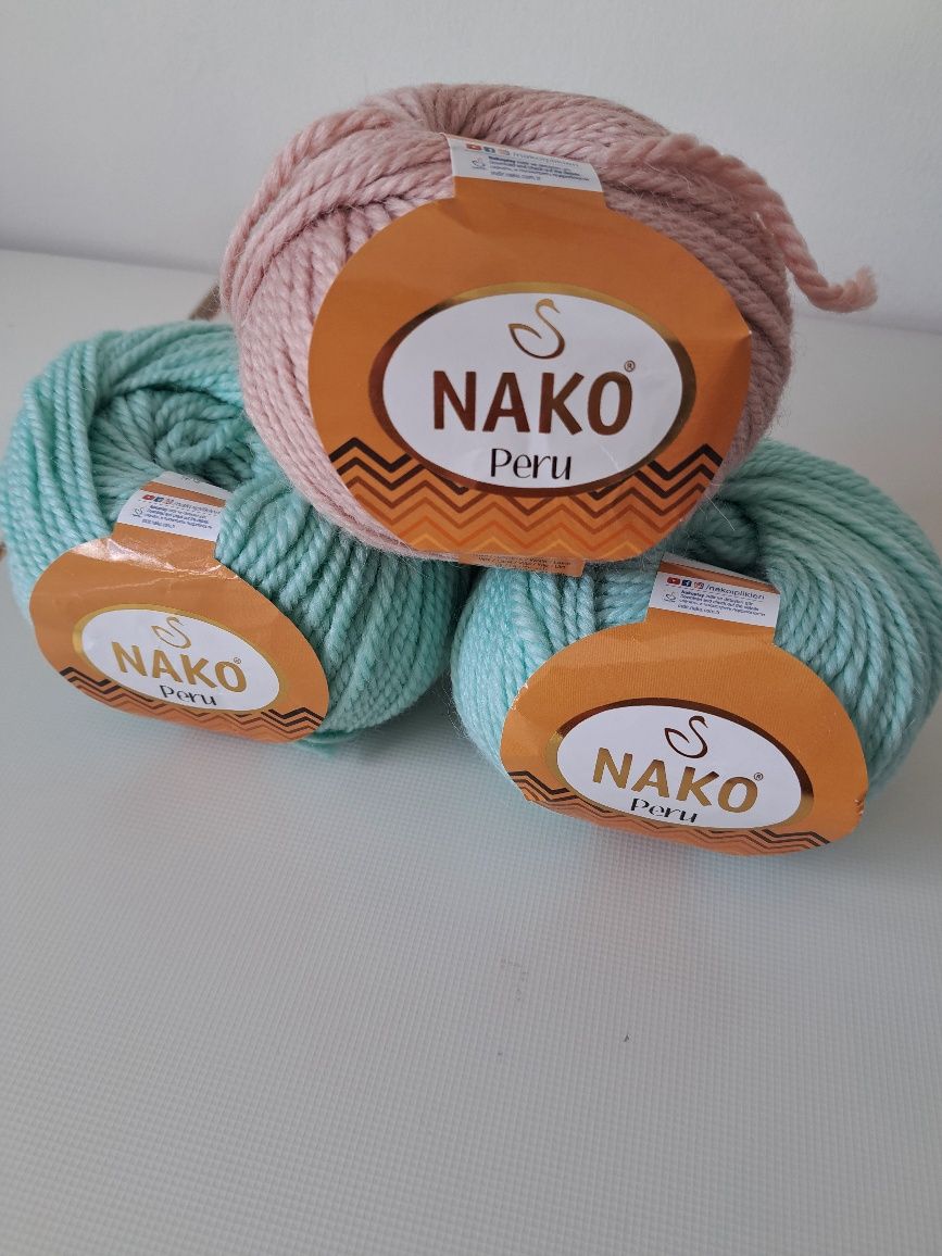 Włóczka Nako Peru 3 motki alpaka