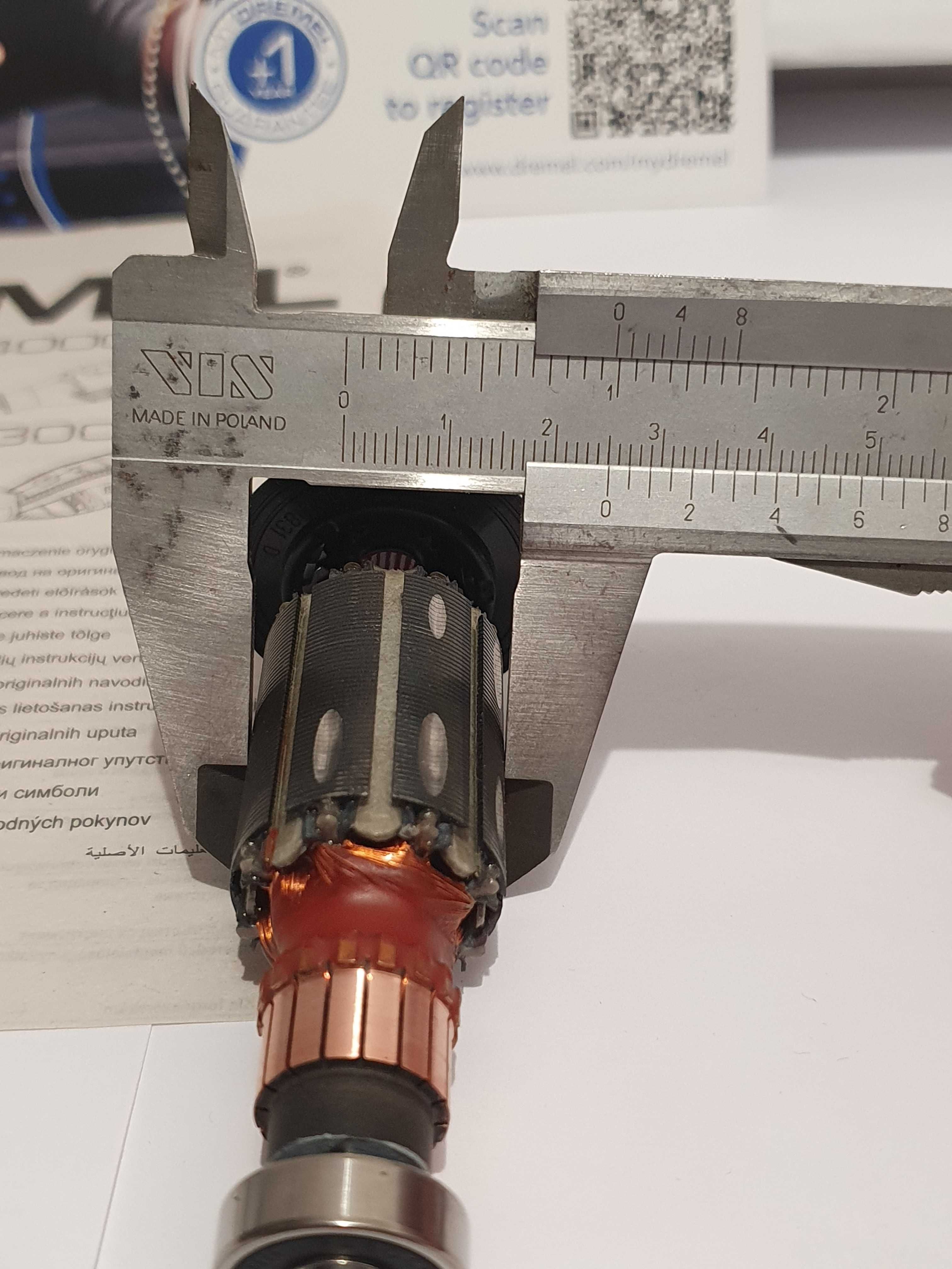 Wirnik twornik +szczotki do DREMEL 3000 miniszlifierka Nowe oryginal