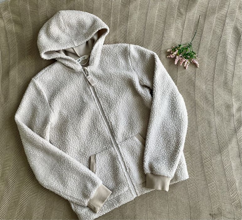 Wyprzedaż bluza kurtka polarowa baranek hm XS/S