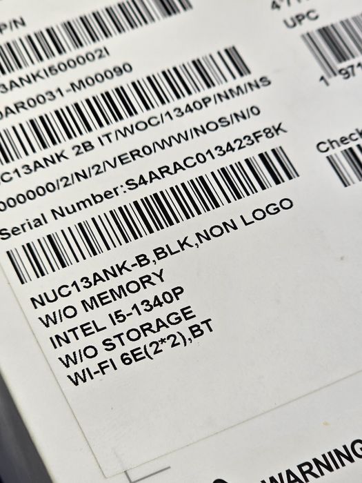 Комп'ютер ASUS NUC13ANK
Intel Core i5-1340p