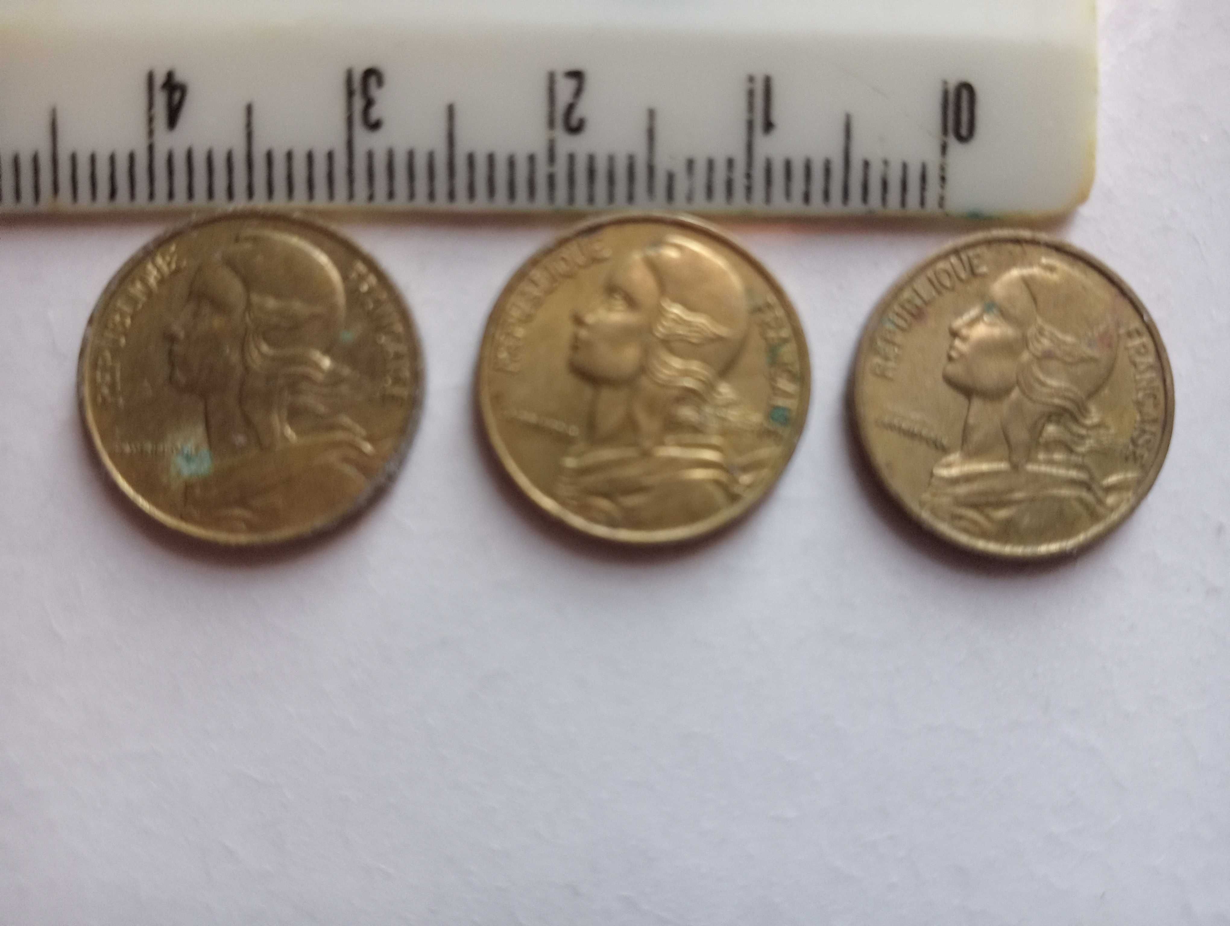 Francos franceses moedas numismática