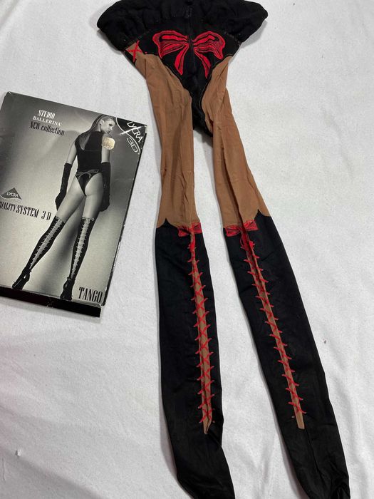 Ballerina tango 3D czarno-beżowe S/M