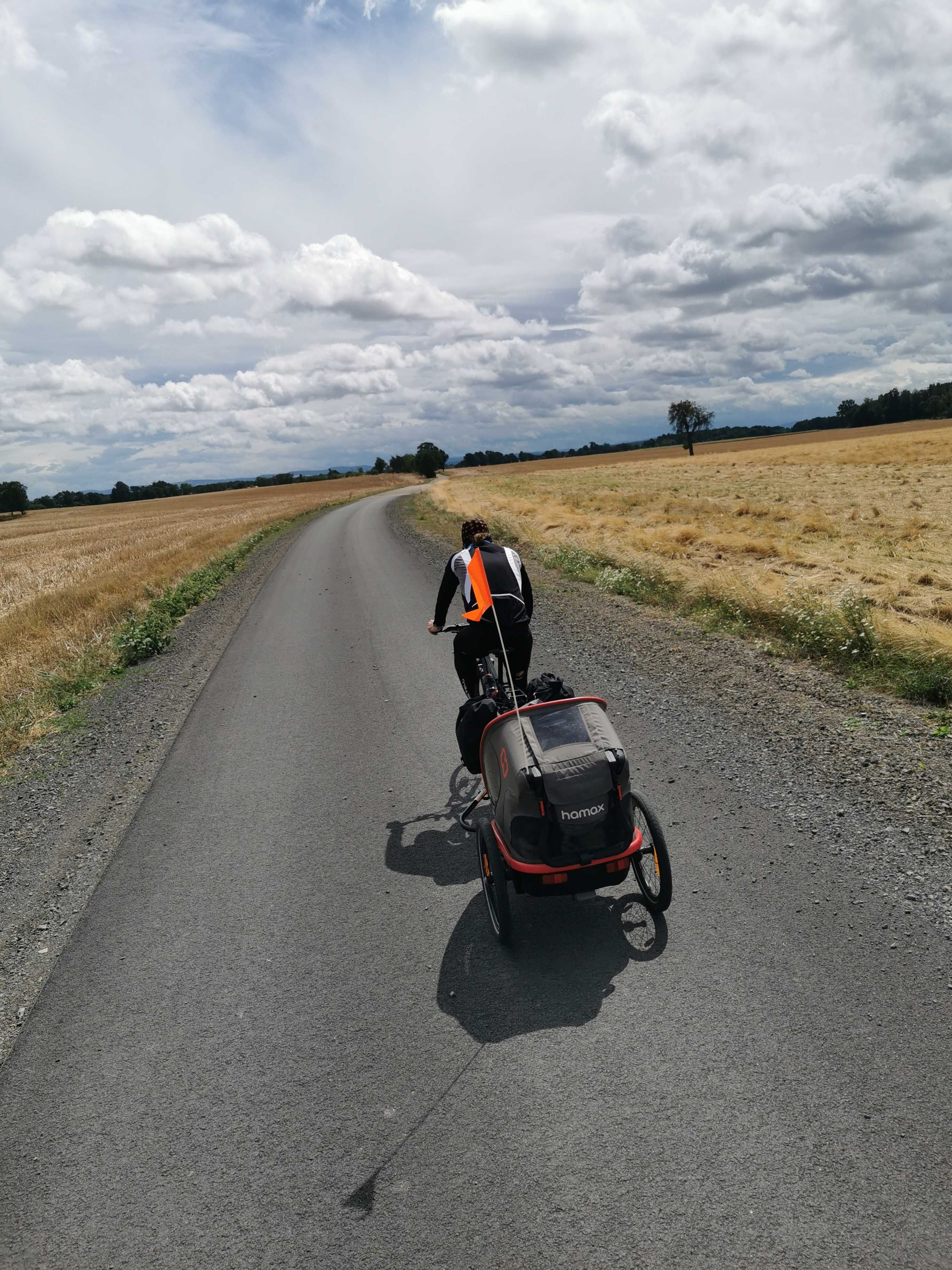 Przyczepka rowerowa HAMAX OUTBACK ONE z przechowywaniem