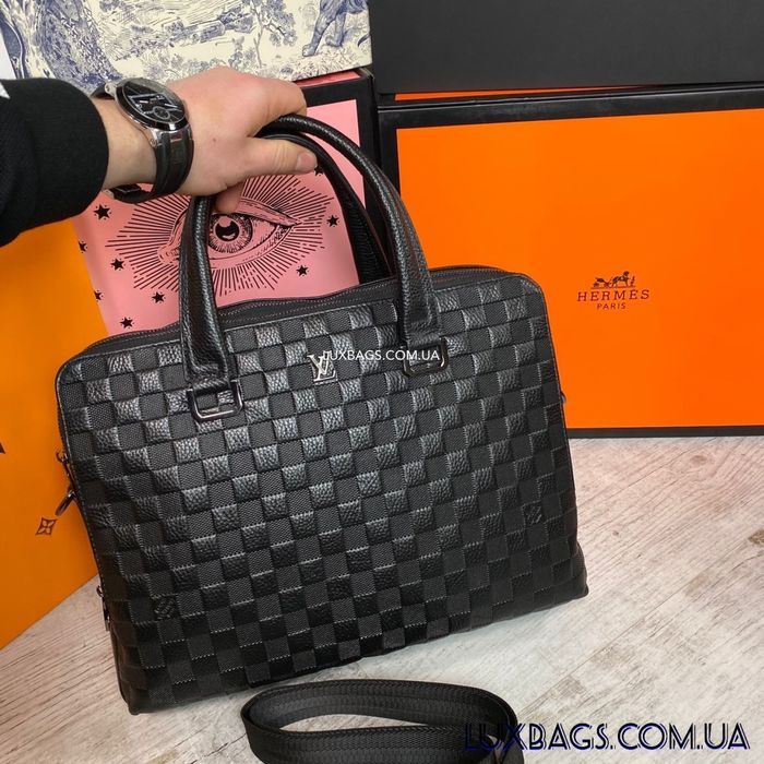 Мужской кожаный портфель Louis Vuitton Луи Виттон