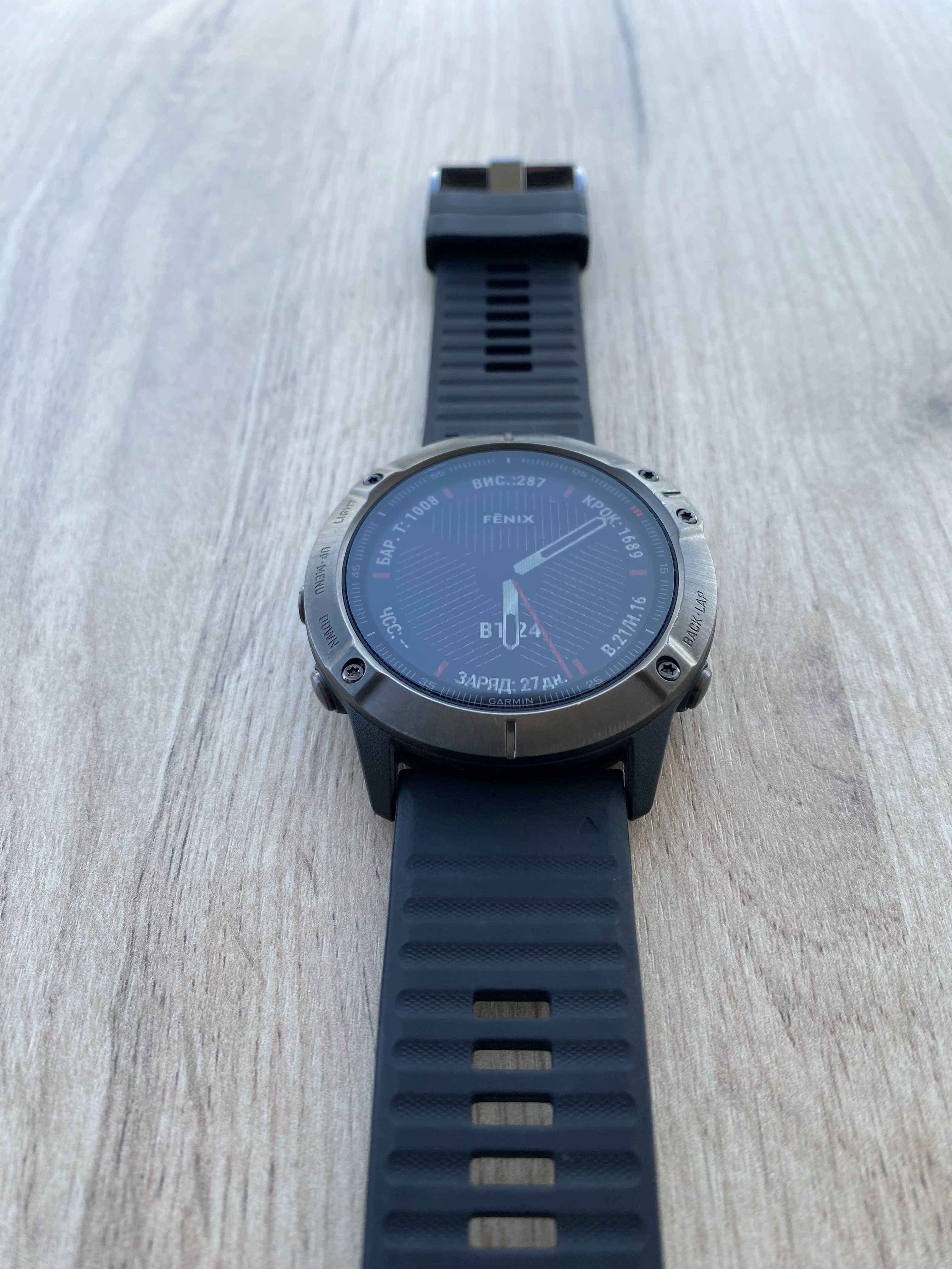 Garmin Fenix 6X Sapphire | Ідеальний стан | Топова модель, сапфір скло