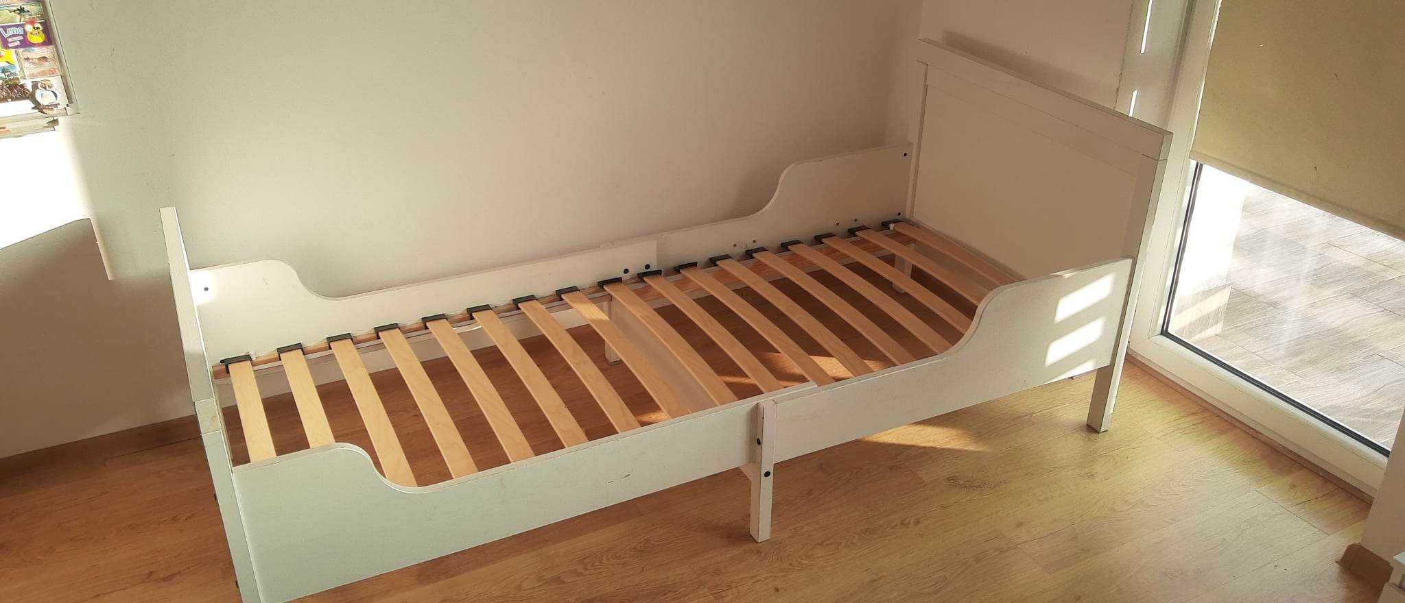 Łóżko Ikea SUNDVIK 91 x 207 regulowane z materacem i stelażem