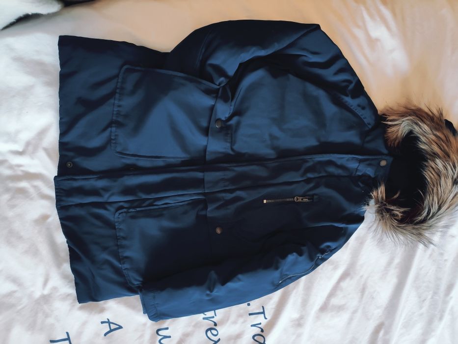 Casaco Criança Zara com capuz e pêlo amovível