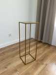 Kwietnik stojak na kwiaty loft 70cm złoty metalowy